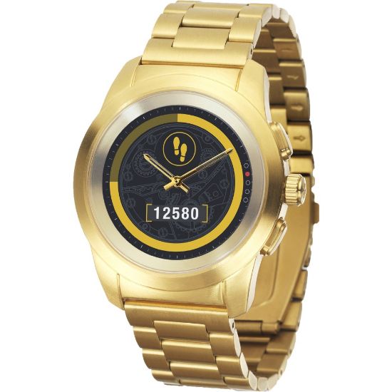 Picture of MyKronoz ZeTime Elite Hybrid Smartwatch, Regular, Yellow Gold, KRZT1RE-BYG-YGMET