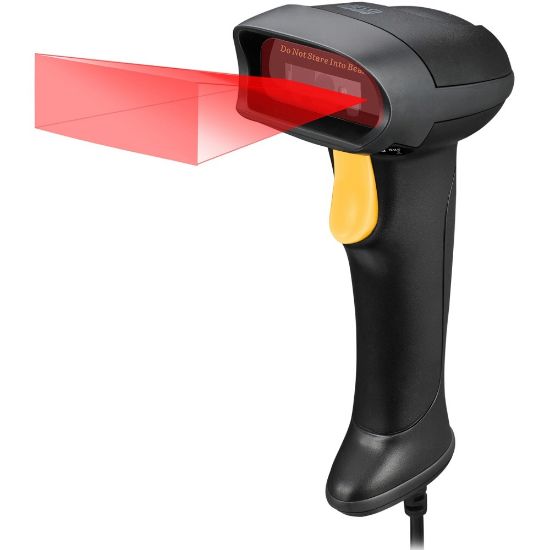 Picture of Adesso NuScan 2500TU Spill Resistant Antimicrobial 2D Barcode Scanner - Cable Connectivity - 12in Scan Distance - 1D, 2D - CMOS - USB - USB - Healthcare, Warehouse, Library, Logistics, Retail