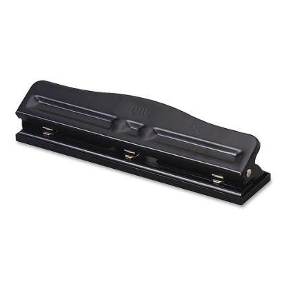 Picture of OIC Adjustable 3-Hole Punch, Black