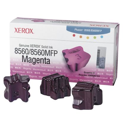 Picture of Xerox 8560 Phaser Magenta Solid Ink, Pack Of 3, 108R00724