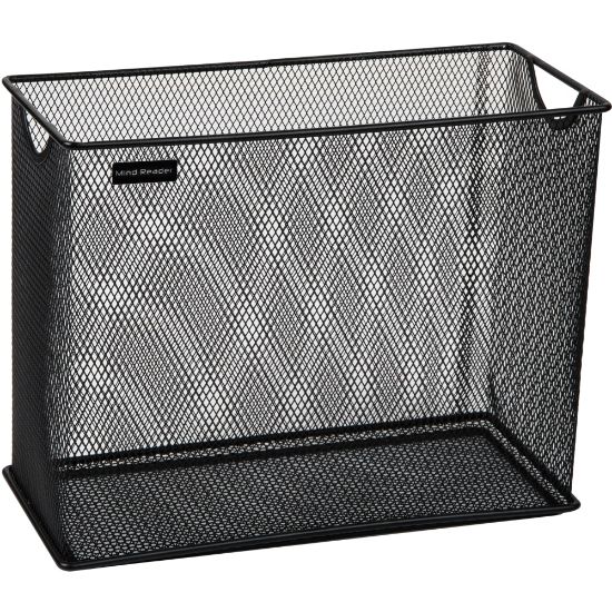 Picture of Mind Reader Vertical File Storage Basket, 10inH x 5-1/2inW x 12-1/4inD, Black