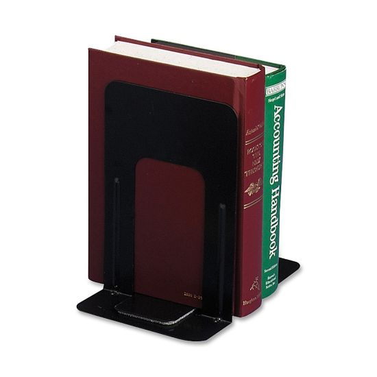 Picture of OIC Non-Skid Bookends, 9inH, Black