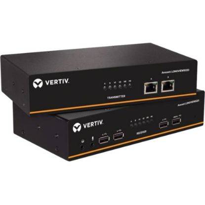 Picture of Vertiv Avocent LongView - Dual Monitor, USB, Audio, CATx up to 100m / 330ft - LongView DP, USB, audio, CatX Extender 150 Meters/500 ft (Single Head 4K 30 Hz Support)