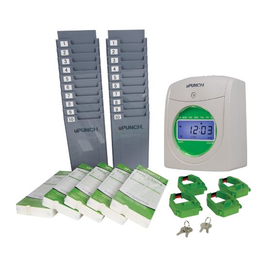 Picture of uPunch UB1000 Electronic Punch Card Time Clock Bundle