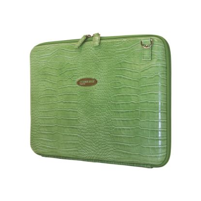 Picture of Mobile Edge Faux-Croc 14.1in Techstyle Portfolio - Notebook carrying case - 14.1in - green