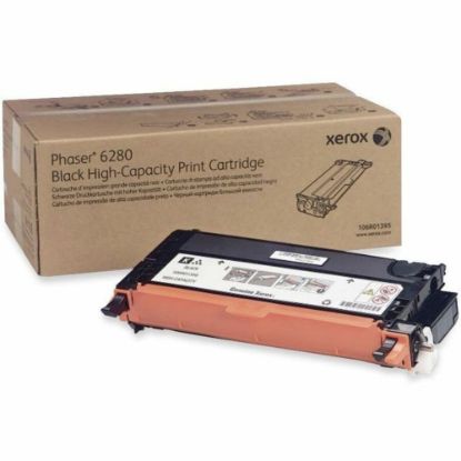 Picture of Xerox 6280 Black High Yield Toner Cartridge, 106R01395