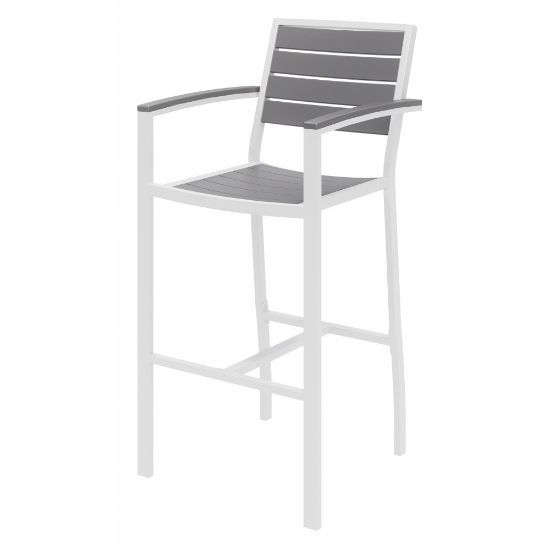 Picture of KFI Studios Eveleen Outdoor Barstool, Gray/White