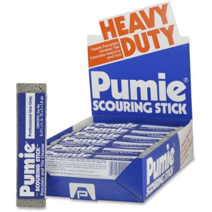 Picture of U.S. Pumice US Pumice Co. Heavy Duty Pumie Scouring Stick - 72 / Carton - Abrasive, Heavy Duty - Gray