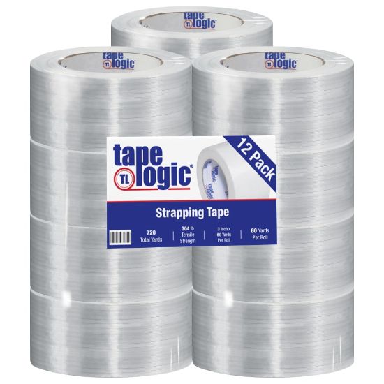 Picture of Tape Logic 1500 Strapping Tape, 3in x 60 Yd., Clear, Case Of 12 Rolls