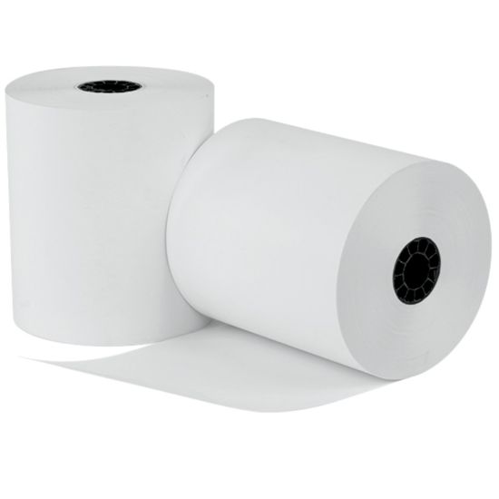 Picture of uAccept POS Thermal Paper, 3 1/8in x 220ft, 1-Ply, White, Pack Of 12