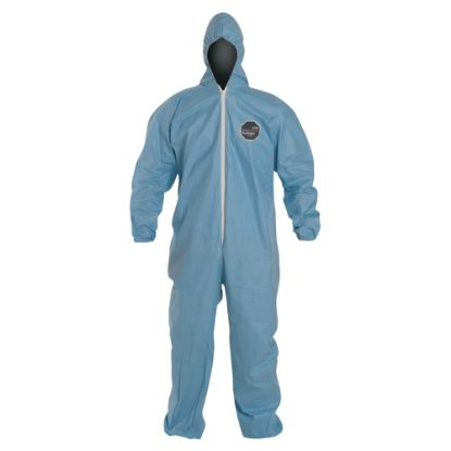 Picture of DuPont ProShield 6 SFR Coveralls With Attached Hood, X-Large, Blue, Pack Of 25