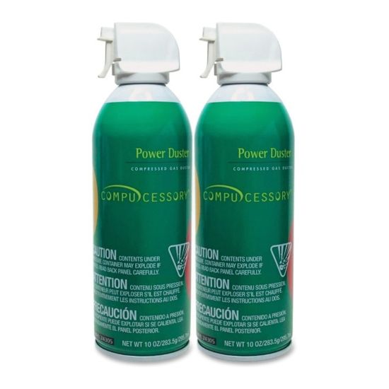 Picture of Power Duster Compressed Gas Duster, 10 Oz, Pack Of 2