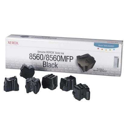 Picture of Xerox 8560 Phaser Black Solid Ink, Pack Of 6, 108R00727