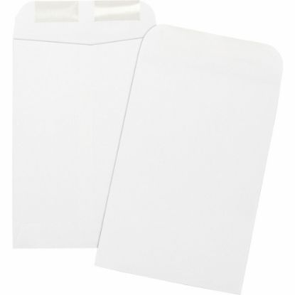 Picture of Business Source Durable Open-End Catalog Envelopes - Catalog - #1 3/4 - 6 1/2in Width x 9 1/2in Length - 24 lb - Gummed - Wove - 500 / Box - White