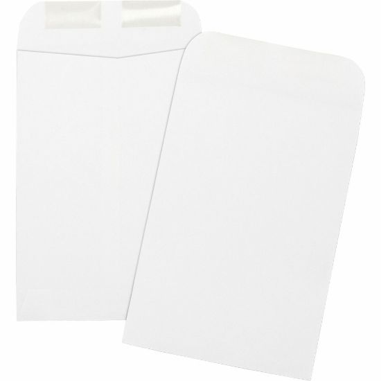 Picture of Business Source Durable Open-End Catalog Envelopes - Catalog - #1 3/4 - 6 1/2in Width x 9 1/2in Length - 24 lb - Gummed - Wove - 500 / Box - White