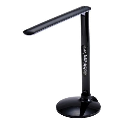 Picture of Bostitch Adjustable Color LED Desk Lamp With Digital Screen, 7-3/4inH, Black