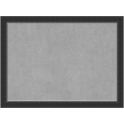 Picture of Amanti Art Narrow Magnetic Bulletin Board, Steel/Aluminum, 31in x 23in, Corvino Black Wood Frame