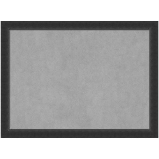 Picture of Amanti Art Narrow Magnetic Bulletin Board, Steel/Aluminum, 31in x 23in, Corvino Black Wood Frame