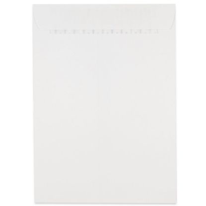 Picture of JAM Paper Open-End Envelopes, 7-1/2in x 10-1/2in, Peel & Seal Closure, White, Pack Of 500 Envelopes