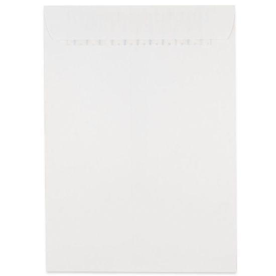 Picture of JAM Paper Open-End Envelopes, 7-1/2in x 10-1/2in, Peel & Seal Closure, White, Pack Of 500 Envelopes