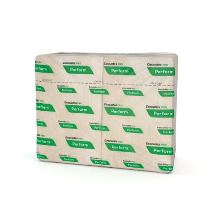 Picture of Cascades for ServOne Twin Pack Napkins, Moka 12 5/8in x 8 1/2in, 376 Napkins Per Sleeve, Case Of 16 Sleeves