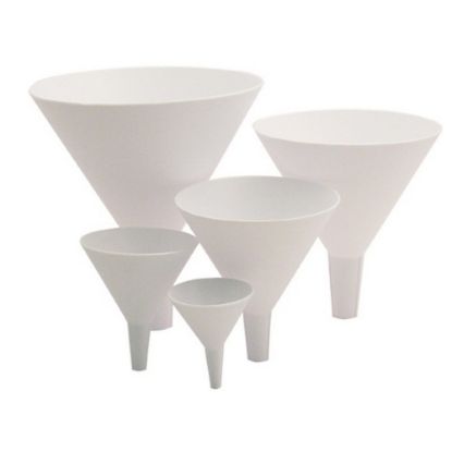 Picture of Tablecraft Plastic Funnel Set, White