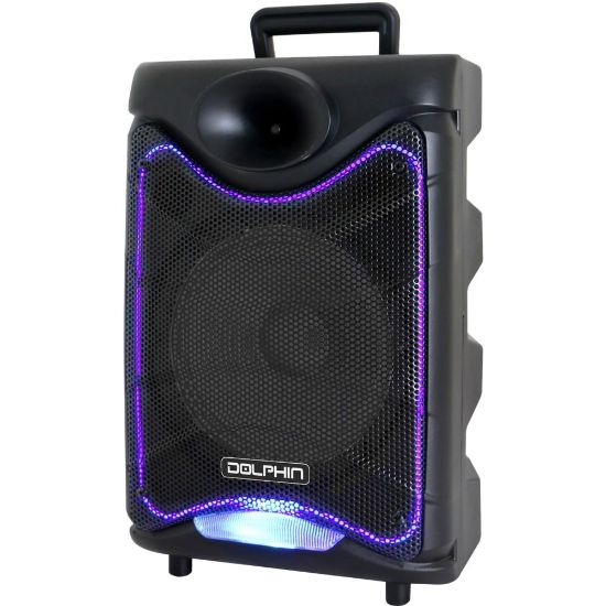 Picture of Dolphin Audio SP-850RBT Portable Bluetooth Speaker System - 1350 W RMS - Black - 50 Hz to 20 kHz - Battery Rechargeable - USB