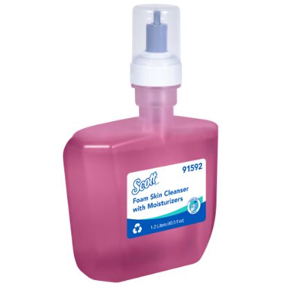 Picture of Scott Pro Foam Hand Soap with Moisturizers, Floral Scent, 1.2 L Bottles, Carton Of 2 Bottles