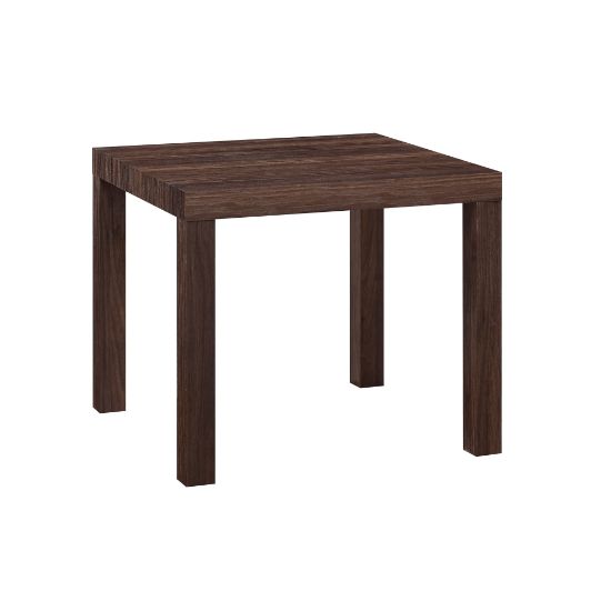 Picture of Ameriwood Home Parsons End Table, 17-1/2inH x 20inW x 20inD, Brown