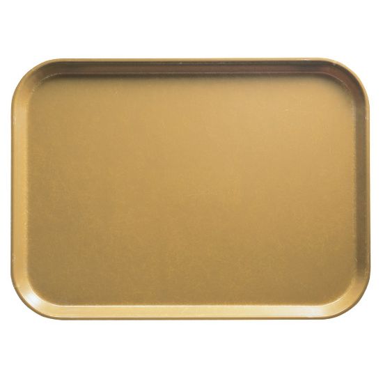 Picture of Cambro Camtray Rectangular Serving Trays, 15in x 20-1/4in, Earthen Gold, Pack Of 12 Trays