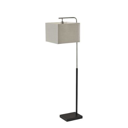 Picture of Adesso Flora Floor Lamp, 60inH, Black/Taupe