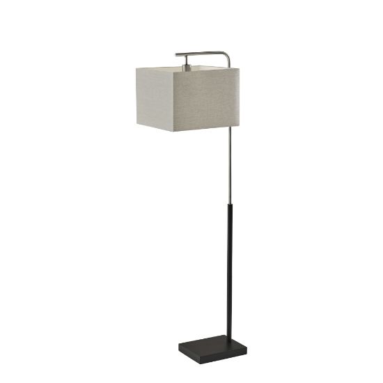 Picture of Adesso Flora Floor Lamp, 60inH, Black/Taupe