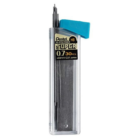 Picture of Pentel Premium Hi-Polymer Lead, 0.7 mm, HB, Fine Point, Black