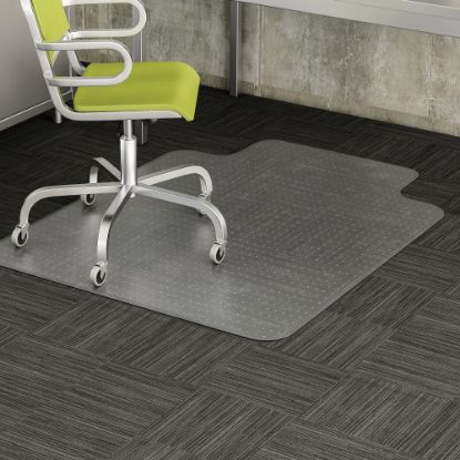 Picture of Deflecto DuraMat Chair Mat For Low-Pile Carpet, Wide Lip, 45inW x 53inD, Clear