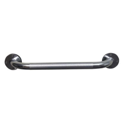 Picture of DMI Textured Steel Bath And Shower Grab Bar, 18inH x 2inW x 3inD, Silver