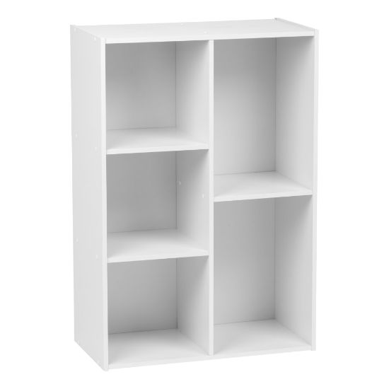 Picture of IRIS 35inH 5-Compartment Organizer Bookcase, White