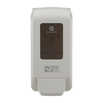 Picture of Pacific Blue Ultra by GP Pro Manual Soap Dispenser, 12 1/8inH x 6 3/16inW x 5 1/16inD, White