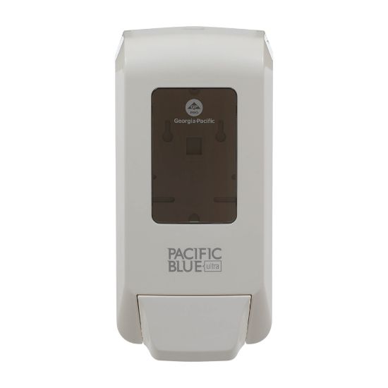 Picture of Pacific Blue Ultra by GP Pro Manual Soap Dispenser, 12 1/8inH x 6 3/16inW x 5 1/16inD, White