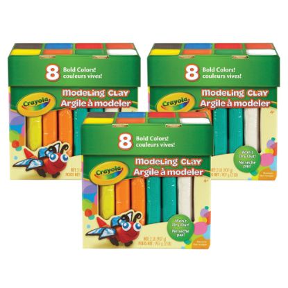 Picture of Crayola Modeling Clays, 2 Lb, Assorted Colors, Pack Of 3 Boxes