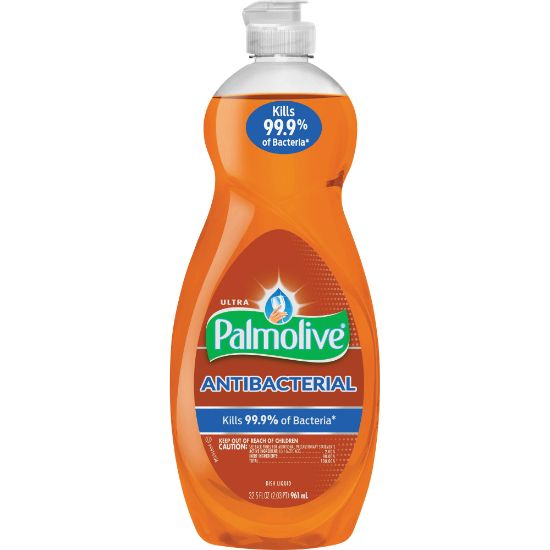 Picture of Palmolive Antibacterial Ultra Dish Soap - Concentrate - 35.2 fl oz (1.1 quart) - 1 Each - pH Balanced, Residue-free, Non-abrasive, Antibacterial - Orange