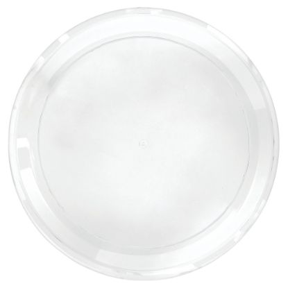 Picture of Amscan Round Plastic Platters, 16in, Clear, Pack Of 5 Platters