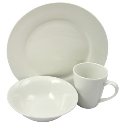 Picture of Gibson Home Noble Court 12-Piece Fine Ceramic Dinnerware Set, White