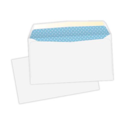 Picture of Quality Park #6 Business Envelopes, Security, Gummed Seal, White, Box Of 500