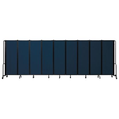 Picture of National Public Seating Room Divider, 9-Section, 72inH x 27inW x 210inD, Blue