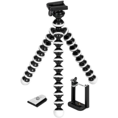 Picture of GPX 10in Mini Flexible Tripod - 3.54in to 9.84in Height - 5.51 lb Load Capacity