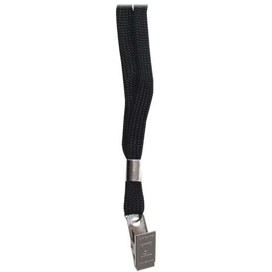 Picture of Advantus Neck Lanyard with Clip for Badges - 24 / Box - 36in Length - Black