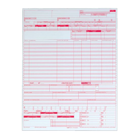 Picture of TOPS UB-04 Forms, 1 Part, White, 8 1/2in x 11in, Box Of 2,500