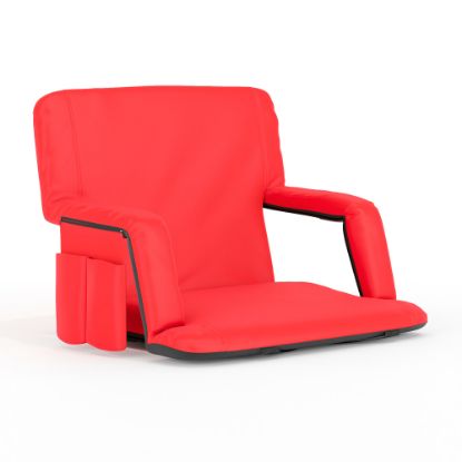 Picture of Flash Furniture Reclining Stadium Chair, Extra Wide, Red