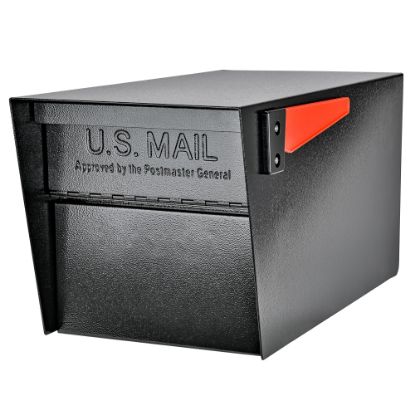 Picture of Mail Boss Mail Manager Rear-Locking Street Safe, 11-1/4inH x 10-3/4inW x 21inD, Black