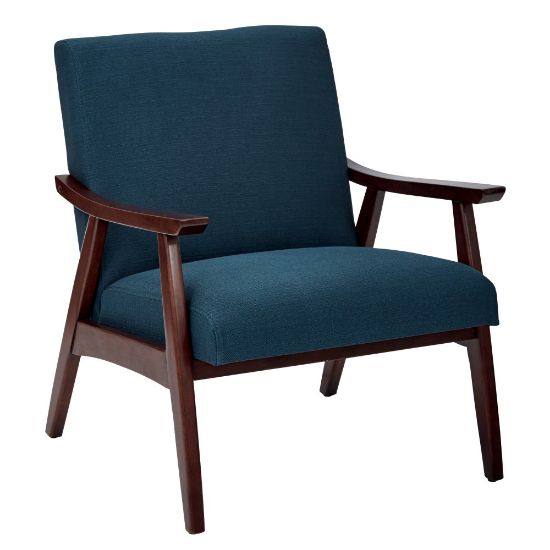 Picture of Ave Six Davis Chair, Klein Azure/Medium Espresso